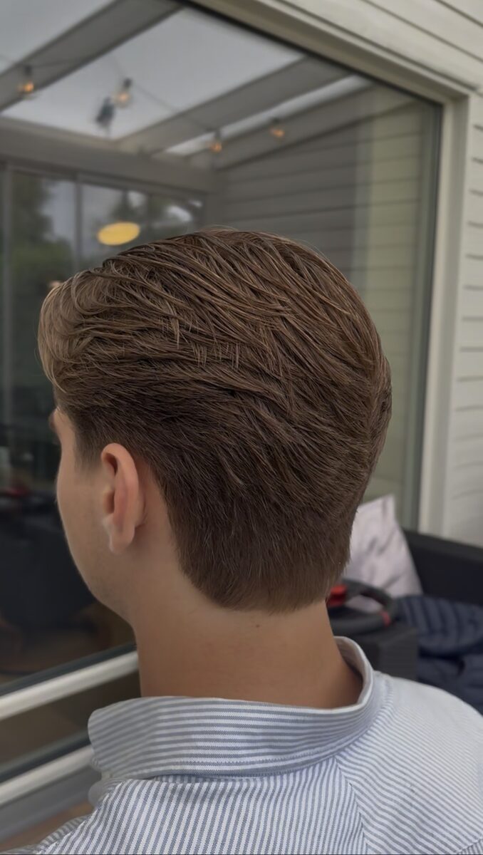 Hemklippning - curly fade